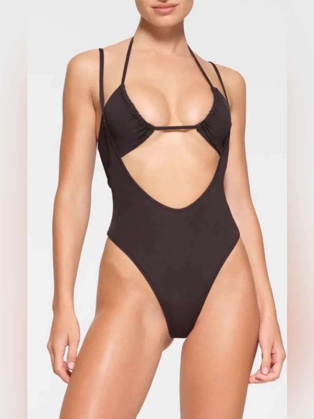 Skims Swim Open Bust One Piece NWOT